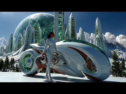 Neo Arcadia Ocean Sky City 4K | 1 Hour Cinematic Sci Fi Ambient Music