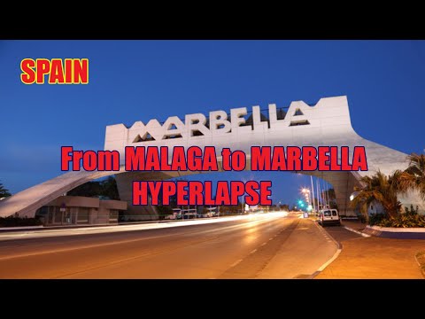 From Marbella to Malaga by car, SPAIN - Hyperlapse !