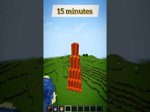 Insane Easy Tower Build - Black Sparkle Minecraft #shorts