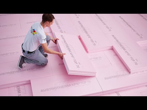 Verarbeitung Austrotherm XPS unter lastabtragender Gründungplatte mehrlagig