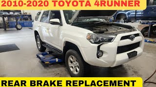 2010-2020 Toyota 4runner rear brake replacement