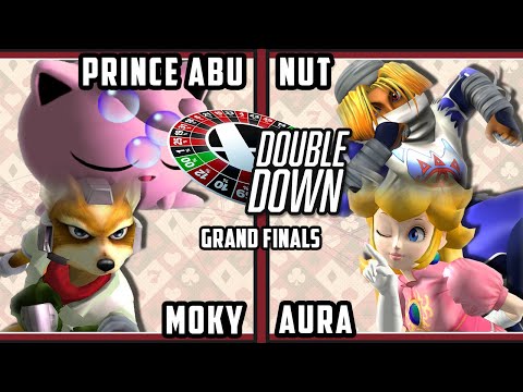 Double Down 2022 GRAND FINALS - moky & Prince Abu Vs. Aura & Nut - Smash Melee Doubles