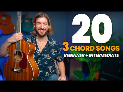 Play 20 guitar songs with 3 EASY chords - E, A and D major