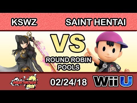 Breakthrough 2 - DCG WC | Kswz (Corrin) Vs. Saint Hentai (Ness) Round Robin Pools - Smash 4