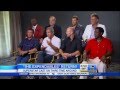 The Expendables 3 Mel Gibson S Chair Collapses Sylvester Stallone