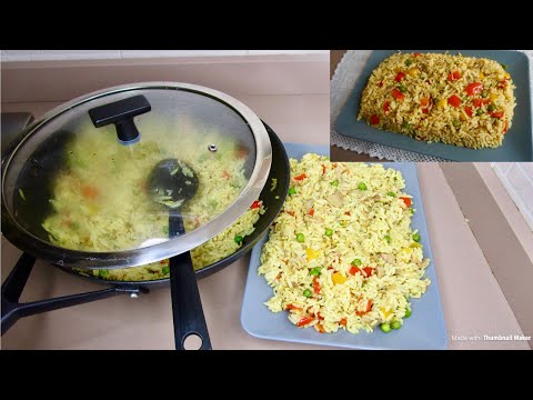 Non Fried Vegetable Tuna Rice Recipe | Vegan Friendly Recipe
