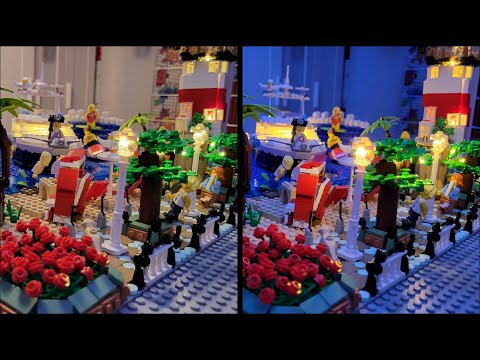 Bau meine LEGO Stadt Teil 77 Die Strandpromenade 4K #lego #legostadt