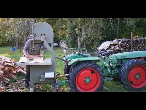 Holder AG35 mit Rau Bandsäge Brennholz sägen