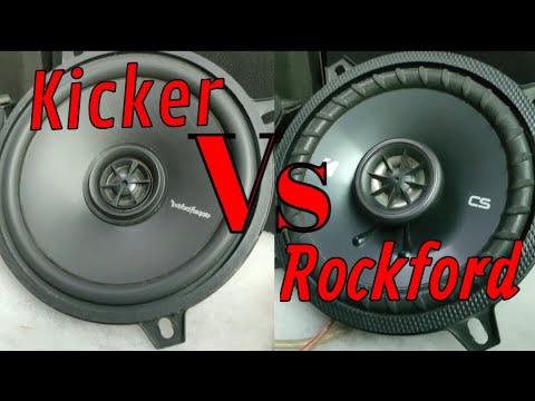 Kicker CSC54 Vs Rockford Fosgate R1525x2 Test | Speaker Review #caraudio #caraudiosystem #basstest