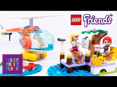 Конструктор Lari «Спасательный вертолёт ветеринарной клиники» 60115 (Friends 41692) / 255 деталей