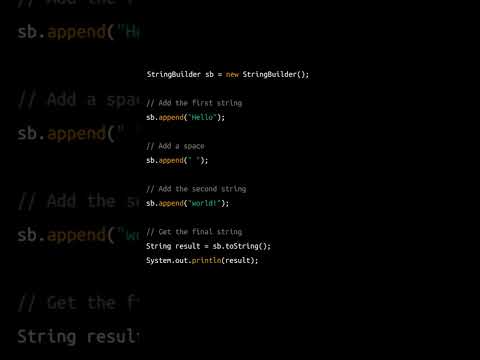 Java Stringbuilder Made Easy How To Use Stringbuilder For Efficient String Manipulation Tutorial