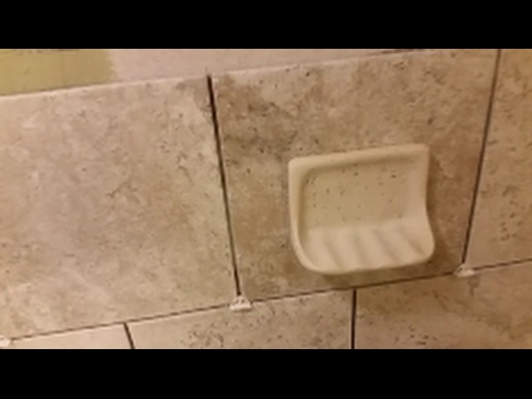 How to install a soap dish on shower wall