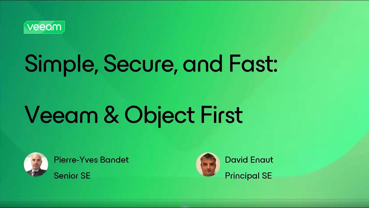 Combinez-Veeam-et-Object-First video