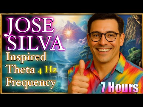 7 hour JOSE SILVA inspired 4 Hz THETA FREQUENCY | Subconscious Programming 💫⚡️