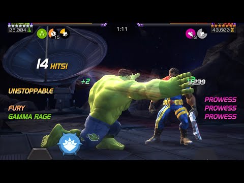 Damage is the best utility! R2 Hulk smashes BG #marvelcontestofchampions #mcoc