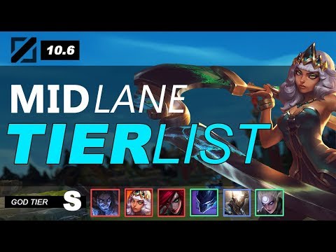 PATCH 10.6 MID LANE TIER LIST *KOREA EDITION*