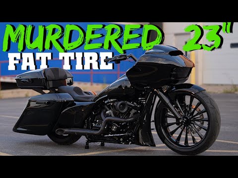 NEW 23” FAT TIRE WHEEL HARLEY ROAD GLIDE CUSTOM BAGGER