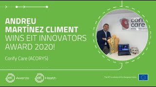 Andreu Martínez Climent - EIT INNOVATORS Award 2020 winner