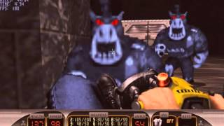 Duke Nukem 3D 플레이 - Shrapnel City (Level 4)