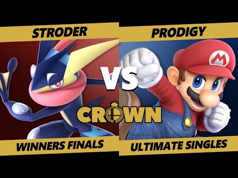 Crown 2019 SSBU - TUX | Stroder (Greninja) Vs A | Prodigy (Mario) Smash Ultimate Tournament W Finals