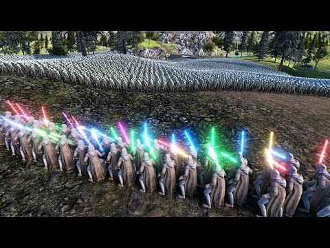 100 LAZER KNIGHTS Vs 20,000 ZOMBIES ULTIMATE EPIC BATTLE SIMULATOR UEBS