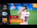 INTENSE WEDSTRIJD MET ENORME KEEPERSBLUNDER ? | Alavés vs Barcelona | La Liga 2020/21 | Samenvatting