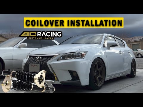 BC Racing Coilover Install Lexus CT200H