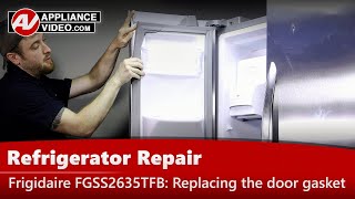 Refrigerator Repair: Damaged, Leaking Freezer Door Gasket
