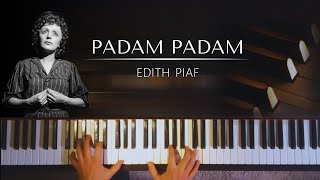 Edith Piaf - Padam Padam + piano sheets