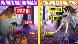 Unnatural Habitat vs Skinwalker Animal Size Comparison | SPORE