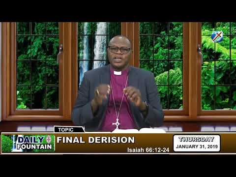 DAILY FOUNTAIN OF JANUARY 31, 2019 - MOST REV'D DR. BUBA LAMIDO