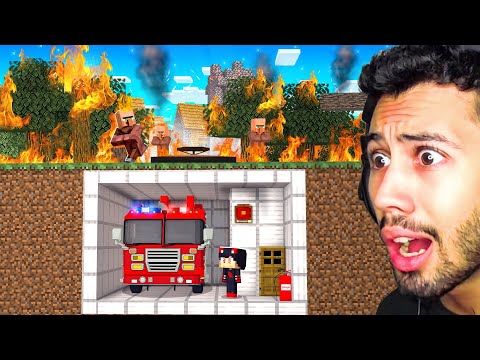 تحدي اخطر حريق ضد قبو سري في قرية ماين كرافت !!؟