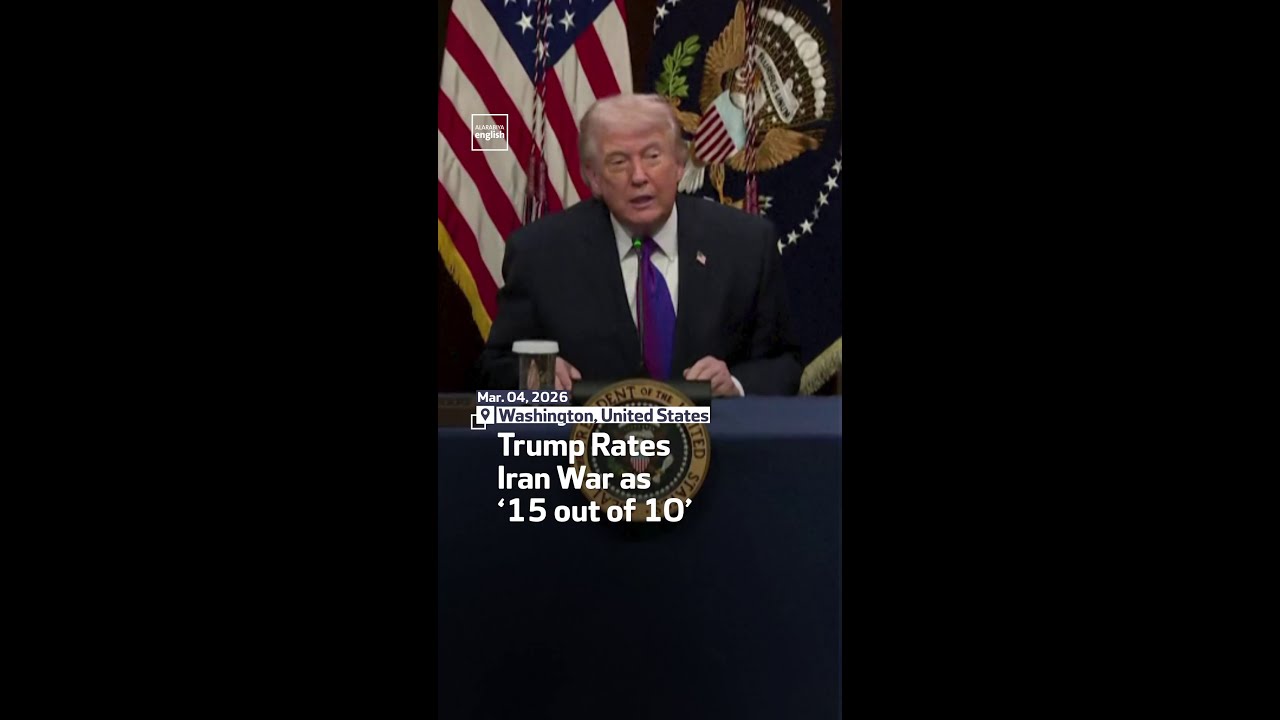 Video | Trump Rates Iran War as ‘15 out of 10’