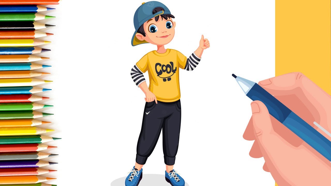 How to draw boy