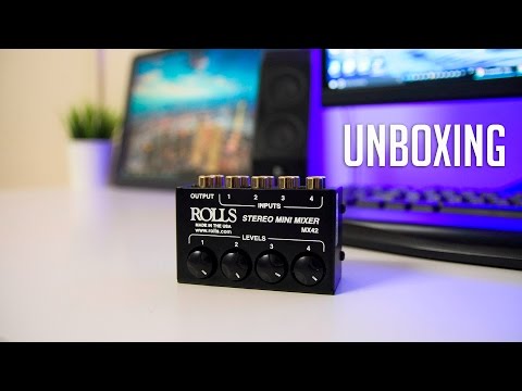 Compact Stereo Mini Mixer - Rolls MX42 | Unboxing