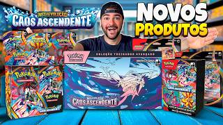 Todos Novos Produtos de Carta Pokémon Caos Ascendente