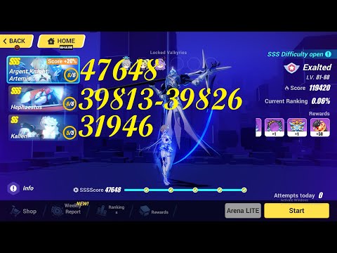 [Honkai Impact 3rd] (*Top 100) EX MA: Kallen-31946 Hephaestus-39813 AKA-47648