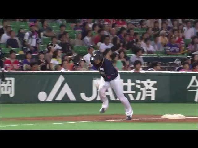 5回表 バファローズ安達の犠飛ですかさず同点に追いつく!! 2014/7/10 H-Bs