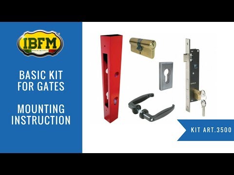 I.B.F.M.|Art.3500|Kit base per cancelli montaggio|Basic kit for gates mounting instruction