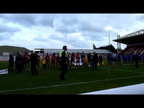 Team's Entrance - Surrey Senior Cup Final 2015