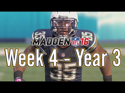 Madden 16 Chargers Connected Franchise Year 3 - Week 4 vs Redskins - EP25