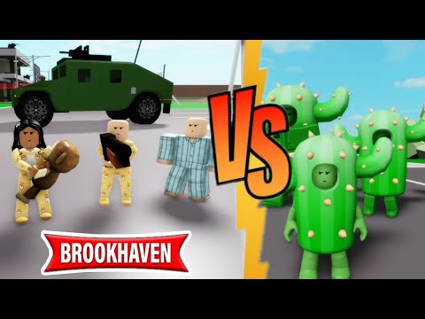 LES CACTUS VS ARMÉE DE BÉBÉ ! BROOKHAVEN RP - ROBLOX