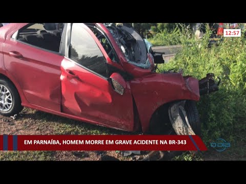Homem morre em grave acidente na BR-343 em Parnaíba 30 04 2021