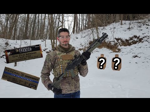 Beretta 1301 Tactical Series - Part 10  (Federal Fight Control 8 vs 9 Pellet 00 at HD Distances)