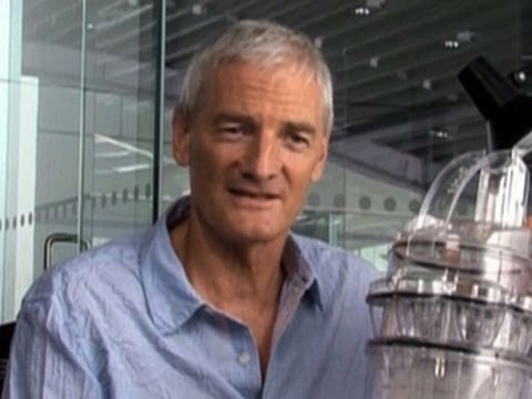 How did James Dyson re-design the vacuum?