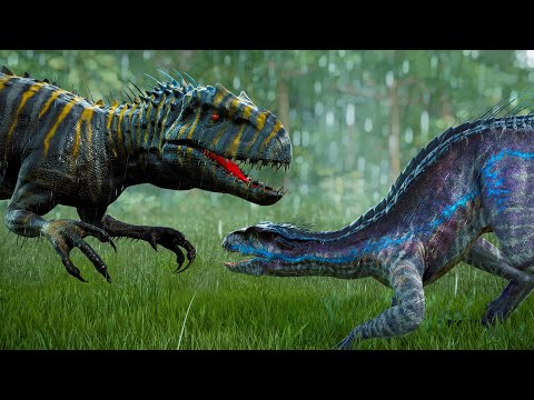 🌍 Jurassic World Evolution - Indoraptor Gen 2 Vs Indominus Rex Gen 2 Breakout and Fight!