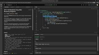YouTube video '#LeetCode 2273 | Find Resultant Array After Removing Anagrams #Java'