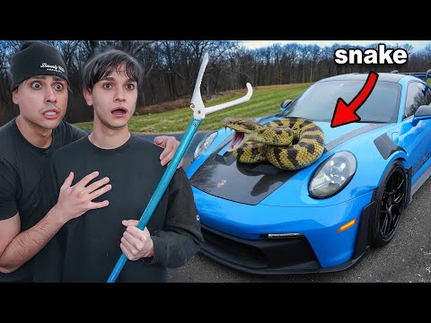We CAUGHT A SNAKE In My Porsche GT3 RS!