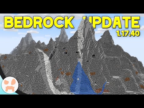 EPIC new caves & cliffs biome in Minecraft Bedrock?!