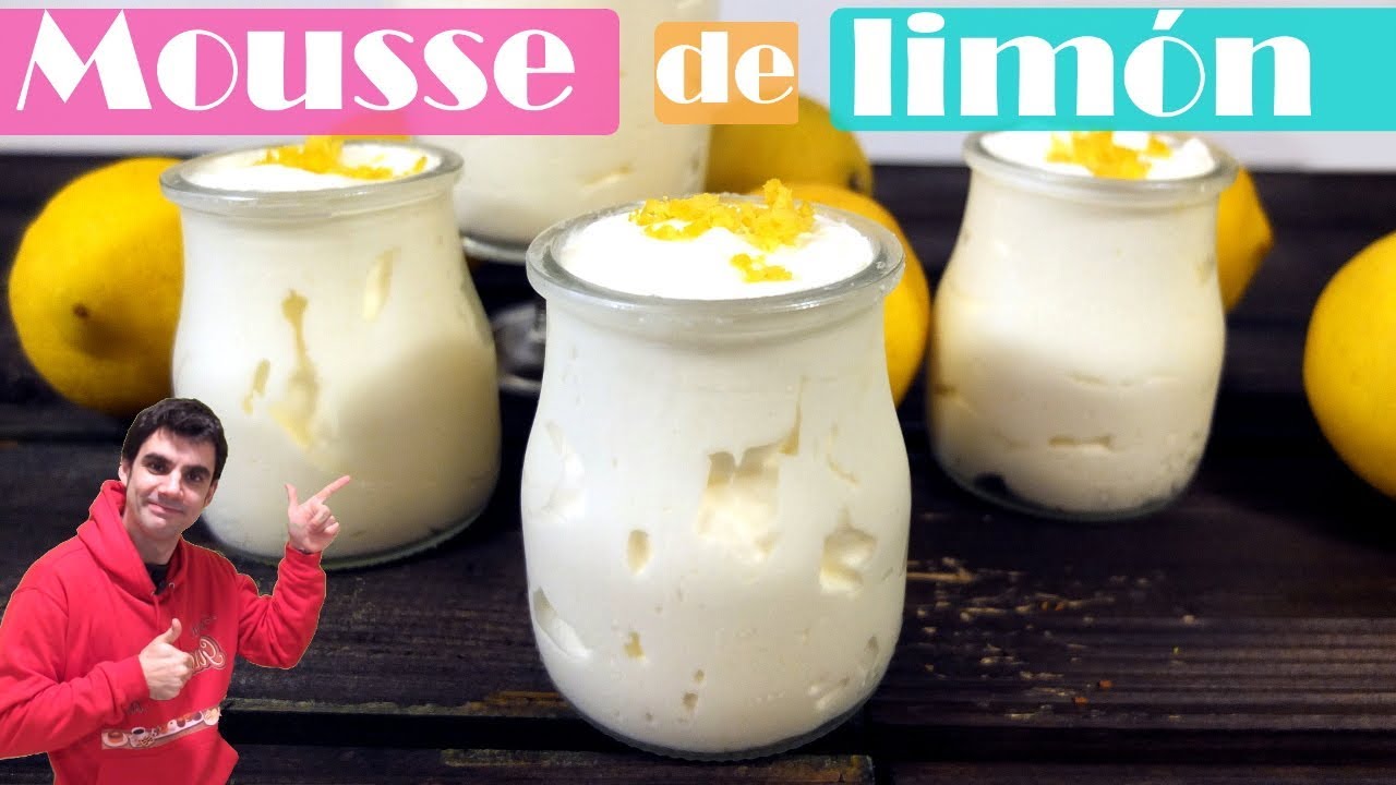 MOUSSE de LIMÓN,?????? POSTRE MUY FÁCIL RÁPIDO y CREMOSOMousse de limón Receta # 397